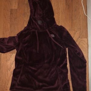 North face plush hoodie